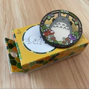 The World Of Studio Ghibli Stained Glass Blind Box Enamel Pin- Totoro